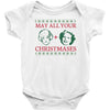 golden christmas Baby Bodysuit