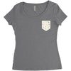 Free Birds Pocket Women's Triblend Scoop T-shirt