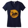 down rowdy the dog Women's V-Neck T-Shirt