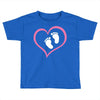 Baby Girl with Heart Any Name Customized Toddler T-shirt