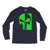 mad engine marvel brand punisher scar glow in the dark Long Sleeve Shirts