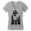 r2 d2 on endor Women's V-Neck T-Shirt