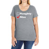 more nice than naughty Ladies Curvy T-Shirt