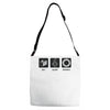 eat sleep science Adjustable Strap Totes