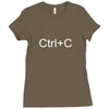 ctrl+c Ladies Fitted T-Shirt