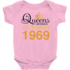 queens are born in october 1969 Baby Bodysuit