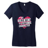 my valentine is a fictional character Women's V-Neck T-Shirt