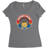 everything is awesome   mens funny lego Women's Triblend Scoop T-shirt