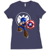 mega capt Ladies Fitted T-Shirt