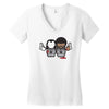pulp fiction cartoon ideal birthday present or gift Women's V-Neck T-Shirt