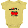 from my head tomatoes Baby Onesie