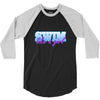 swim like a girl neon 3/4 Sleeve Shirt
