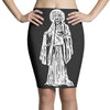 santa muerte blanca Pencil Skirts