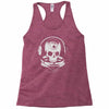astronaut skull Racerback Tank
