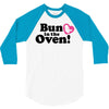 Bun in the Oven with Heart Baby Girl 3/4 Sleeve Shirt