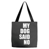 my dog said no! Tote Bags