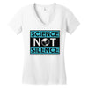 science not silence Women's V-Neck T-Shirt