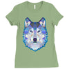 the wolf Ladies Fitted T-Shirt