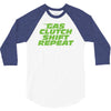 gas clutch shift repeat 3/4 Sleeve Shirt