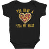 you have a pizza my heart Baby Bodysuit