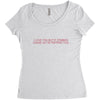 i love you but if zombies cgase us i'm tripping you Women's Triblend Scoop T-shirt