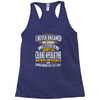 grumpy old crane operator Racerback Tank