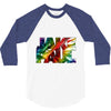 jake paul text paradise 3/4 Sleeve Shirt