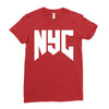 nyc new york city Ladies Fitted T-Shirt
