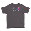 three monkeys talking nonsense Youth Tee