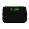 black funny glow in dark glowing Laptop sleeve