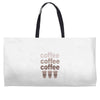 coffee coffee coffee Weekender Totes