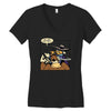 duck slap! Women's V-Neck T-Shirt