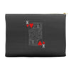 king of hearts playing card Accessory Pouches