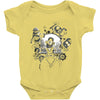 back to modern times Baby Onesie