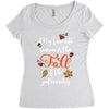 my favorite season is the fall of the patriarchy Women's Triblend Scoop T-shirt