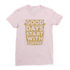 coffee addict Ladies Fitted T-Shirt