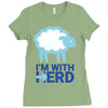 i m with herd Ladies Fitted T-Shirt