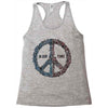 peace in our time vectorized Racerback Tank