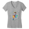 jake paul colorful Women's V-Neck T-Shirt