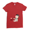 Cute Baby Painter's Dad Love Ladies Fitted T-Shirt