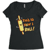this İs how i roll Women's Triblend Scoop T-shirt