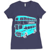 london double decker bus Ladies Fitted T-Shirt