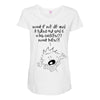 what if we die Maternity Scoop Neck T-shirt