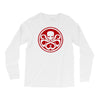 red skull logo avengers marvel comics gift Long Sleeve Shirts