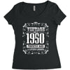 vintage made in 1950 perfectly aged a living legend Women's Triblend Scoop T-shirt