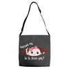 June Peeking Out Baby Girl Adjustable Strap Totes