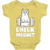 gym cat workout Baby Bodysuit