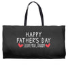 Happy Father's Day I Love Daddy Onesie-Father's Day Weekender Totes