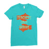 teachers love brains Ladies Fitted T-Shirt