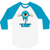 monster eye blue 3/4 Sleeve Shirt